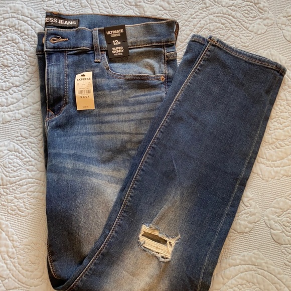Women’s Express Super Skinny Mid Rise 12 Jeans